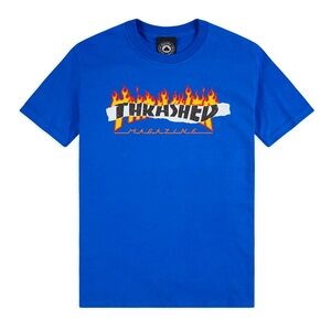 Thrasher Flame Blue Tee NWT